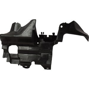Front Lower Valance Left (Driver) Air Guide Duct Side Plate for Honda Civic 2017-2020, Hatchback 2017-2019/Coupe/Sedan, Si Model, Replacement