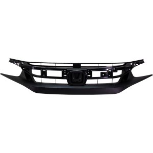 Textured Grille for 2019-2021 Honda Civic, Fit EX, EX-L, Touring (North America Built), DX, LX Models, Coupe & Sedan, Replacement