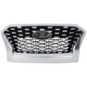 Grille for Hyundai PALISADE 2020-2022, Painted Chrome Shell and Insert with Satin Frame, SEL Models Without Parking Sensors/Preferred Models, Replacement