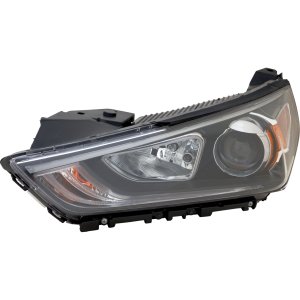 Headlight Assembly for Hyundai IONIQ 2020-2022, Left (Driver), Halogen, Hybrid/Plug-In Hybrid Models, Replacement