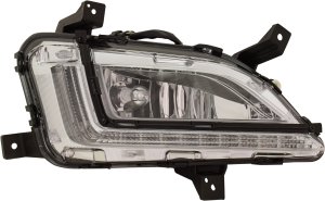 Front Fog Light Assembly for Hyundai Tucson, Halogen, Right (Passenger), 2019-2021, Replacement