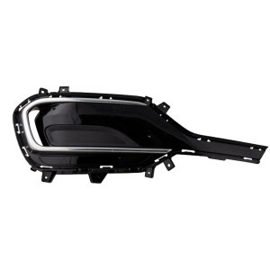 Front Fog Light Molding for Hyundai Santa Fe Sport, 2017-2017, Left (Driver), Painted Black, 2.4L Turbo Eng., Replacement