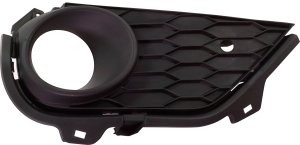 Front Fog Light Molding for 2019-2022 Honda Pilot, Black, Right (Passenger), Compatible with Black Edition/Elite/Touring/TrailSport Models, with Parking Aid Sensor Holes, Replacement