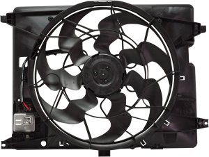 2015 - 2016 Hyundai Genesis Radiator Cooling Fan Assembly