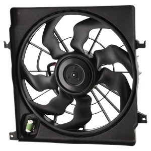 Radiator Fan Assembly for Hyundai Optima 2014-2015, Kia Sonata 2014, Single, 2.0L Turbo, Replacement