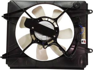 A/C Condenser Fan Assembly for Honda CR-V 2015-2016 Right (Passenger), 2.4L Engine, Replacement