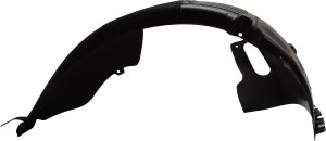 Front Fender Liner for Hyundai Sonata 2018-2019 Right (Passenger), Polypropylene+Polyethylene, Injection Form, w/ Chrome (Excluding Hybrid Model), Replacement