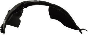 Front Fender Liner for Hyundai Sonata 2018-2019, Left (Driver), Polypropylene+Polyethylene, Injection Form, Excludes Hybrid Model, with Chrome, Replacement