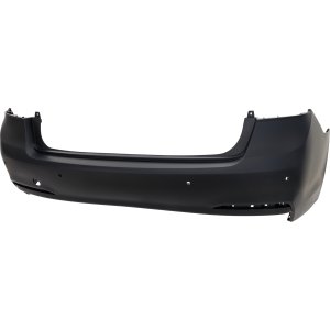 Rear Bumper Cover for Hyundai Genesis 2015-2016/G80 2017-2020, Primed (Ready to Paint), with Rear Object Sensor Holes, Replacement