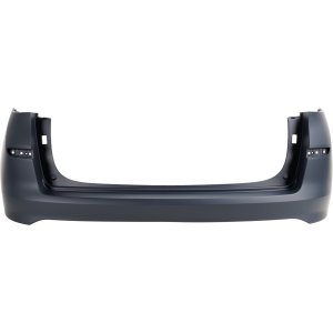 Rear Bumper Cover for Hyundai Tucson 2019-2021, Upper Position, Primed (Ready to Paint), without Park Assist Sensor Holes, Replacement