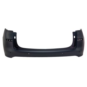Rear Bumper Cover for Hyundai Tucson 2019-2021, Upper, Primed (Ready to Paint), with Park Assist Sensor Holes, Replacement