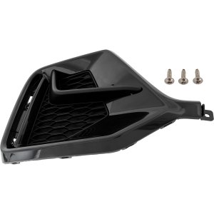 Rear Bumper Garnish for Honda Civic 2020-2021, Left (Driver), Textured Black with Black Molding, Excluding Type R Model, Hatchback, Replacement