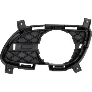Front Fog Light Molding for Infiniti G37 (2011-2013) and Q60 (2014-2015), Right (Passenger) Side, Inner, Textured Black Cover Finisher, Standard Type, Coupe/Convertible, Base/Premier/Sport Models, w/o Sport Package, Replacement