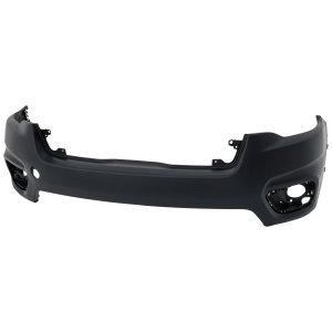 Front Bumper Cover for 2019-2023 Cherokee, Upper Section, Primed (Ready to Paint), without Advanced Park Assist Sensor Holes, with Tow Base and Tow Hole, Replacement