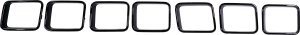 2017 - 2021 Jeep Grand Cherokee  Grille Trim / Molding (Pair, Driver & Passenger)