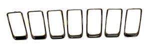 Grille Molding for 2014-2016 Grand Cherokee, Chrome Smoked Black, Jeep Replacement