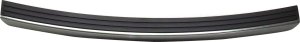 Rear Bumper Step Pad for 2016-2017 Jeep Compass/Patriot, Premium Type without Black Spear, with Chrome Trim, Gray, Replacement