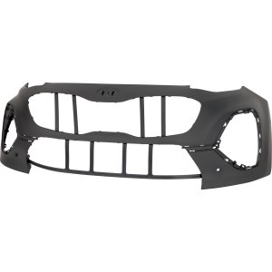 Front Bumper Cover for Kia Sportage 2020-2022, Primed (Ready to Paint), with Parking Aid Sensor Holes, Replacement