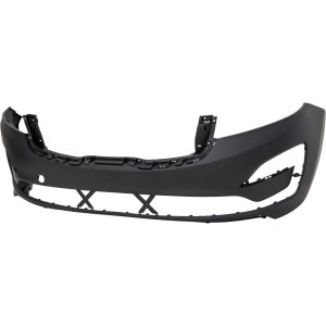 Front Bumper Cover for Kia Sedona 2019-2021, Standard Type, Primed (Ready to Paint), without Park Assist Sensor Holes, Replacement