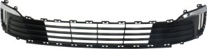 Front Bumper Grille for Kia Rio Sedan 2016-2017, without Fog Light Holes, Replacement
