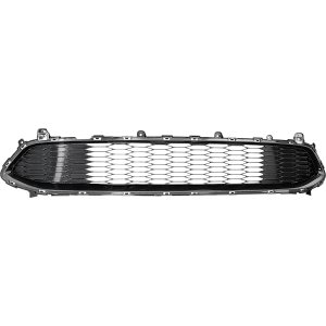 Front Bumper Grille for Stinger, Black, Fits 2018-2023 Kia Base/Premium Models, Replacement