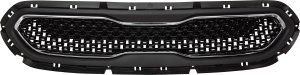 Grille for KIA NIRO 2017-2019, Painted Black with Chrome Frame, Suitable for EX/FE/LX/S Touring Models, Replacement