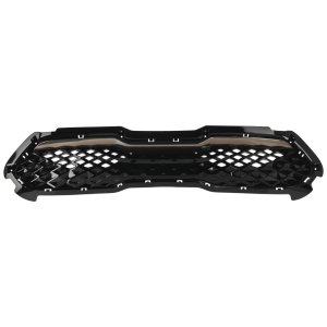 Radiator Grille for Kia NIRO 2020-2022, Painted Black Shell and Insert with Smoke Black Molding, Replacement