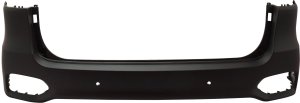 Rear Bumper Cover for Kia Sorento 2019-2020, Upper, Primed (Ready to Paint), with Park Assist Sensor Holes, for EX/EX Premium/L/LX/S Models, Replacement