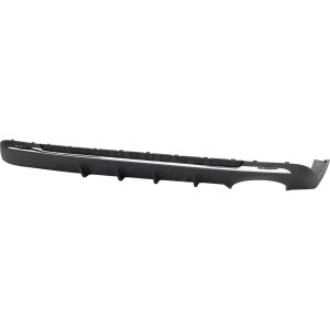 Rear Lower Valance for Kia Optima 2019-2020, Textured Gray, with Single Exhaust Hole, Excludes Hybrid Models, Replacement