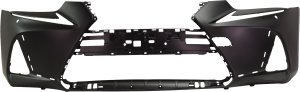 Front Bumper Cover for Lexus IS300/IS350 (2018-2020), Primed (Ready to Paint), with F Sport Package and Headlight Washer Holes, without Park Distance Sensor Holes, Replacement