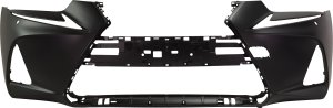Front Bumper Cover for Lexus IS300/IS350 (2018-2020), Primed (Ready to Paint), without F Sport Package and Park Distance Sensor Holes, with Headlight Washer Holes, Replacement