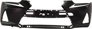 Front Bumper Cover for Lexus IS300/IS350 2018-2020, Primed (Ready to Paint), without F Sport Package, with Park Distance Sensor Holes and Headlight Washer Holes, Replacement