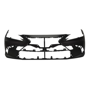 Front Bumper Cover for Lexus ES250 2019-2021, ES300H, ES350 2019-2021, Primed (Ready to Paint), w/o F Sport Package, w/o Park Distance Control Sensor Holes, Japan Built Vehicle, Replacement