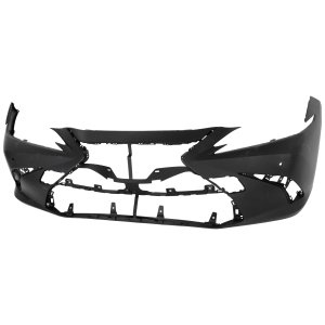 Front Bumper Cover for Lexus ES250 2021, ES300H, ES350 2019-2021, Primed (Ready to Paint), Without F Sport Package, with Park Distance Control Sensor Holes, Japan Built Vehicle, Replacement