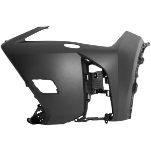 Front Bumper Cover for Lexus UX200 (2019-2022) / UX250H (2019-2023), Left (Driver), Primed (Ready to Paint), with F Sport Package and Headlight Washer Holes, Without Park Distance Control Sensor Holes, Replacement