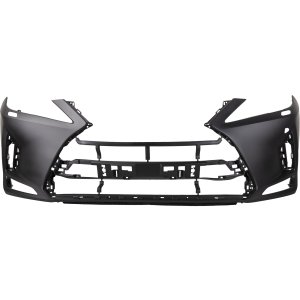 Front Bumper Cover for RX350/RX350L/RX450H 2020-2022, Primed (Ready to Paint), excluding F Sport Package, without Parking Aid Sensor Holes, including Headlight Washer Holes, compatible for Canada built Lexus Vehicles, Replacement