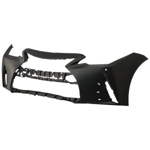 Front Bumper Cover Primed (Ready to Paint) for Lexus IS300/IS350 (2021-2023), with F Sport Package, with Park Distance Control Sensor Holes, without Headlight Washer Holes, Replacement