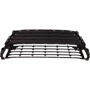 Front Bumper Grille for Lexus IS200T/IS300/IS350 2017-2020, Textured Dark Gray, Without F Sport Package, With Park Distance Control Sensor Holes, Replacement