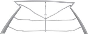 Main Grille Molding for Lexus RX350/RX450H 2016-2019, Satin Nickel, Compatible with or without F Sport Package, Replacement