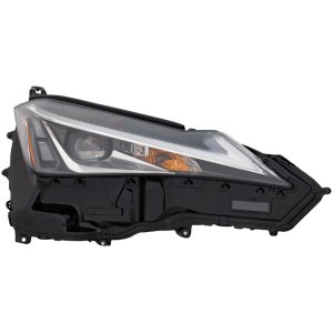 Headlight Assembly for Lexus UX200/UX250H 2019-2020, Right (Passenger), Single Beam LED, with Fog Light, without Logo, Replacement