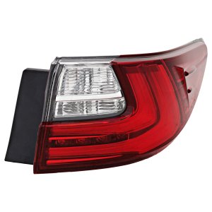 LED Tail Light for Lexus ES300H/ES350 2016-2016, Right (Passenger), Outer, Lens and Housing, Replacement