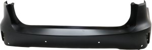 Rear Bumper Cover Primed (Ready to Paint) for Lexus RX350/RX450H 2016-2019 with Parking Aid Sensor Holes, Compatible with RX350 Canada Built Vehicle, Replacement