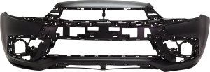 Front Bumper Cover for Mitsubishi Outlander Sport/RVR (2018-2019), Primed (Ready to Paint), Replacement