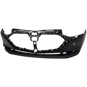 Front Bumper Cover for Mazda 3 Sedan, 2019-2021, Primed (Ready to Paint), Built for Japan Vehicles, Replacement