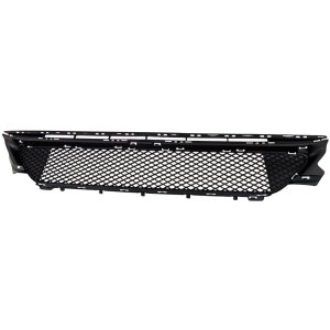 Front Bumper Grille for Mercedes Benz C300, 2019-2023, Center, Textured Dark Gray, w/o AMG Package, Fits Coupe/Convertible/2019-2021 Sedan, Replacement