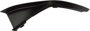 Front Bumper Molding for Mercedes-Benz CLA-Class 2017-2019, Textured Black, Left (Driver) Side, Fits CLA250 with AMG Styling Package, Replacement