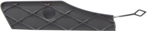 Front Bumper Tow Hook Cover for Mercedes-Benz GLK-Class 2013-2015, Right (Passenger), Textured, Without AMG Styling Package, Replacement