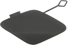 Front Bumper Tow Hook Cover for Mercedes-Benz S-Class 2014-2017 Right (Passenger), Primed (Ready to Paint), Sedan with Sport Package, Replacement