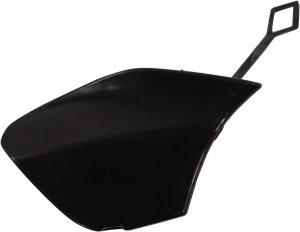 Front Bumper Tow Hook Cover for Mercedes-Benz GLK-Class (2013-2015), Right (Passenger), Primed (Ready to Paint), with AMG Package, Replacement