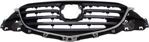 Grille for Mazda CX-5 2016, Chrome Shell with Painted Dark Gray Insert, Replacement
